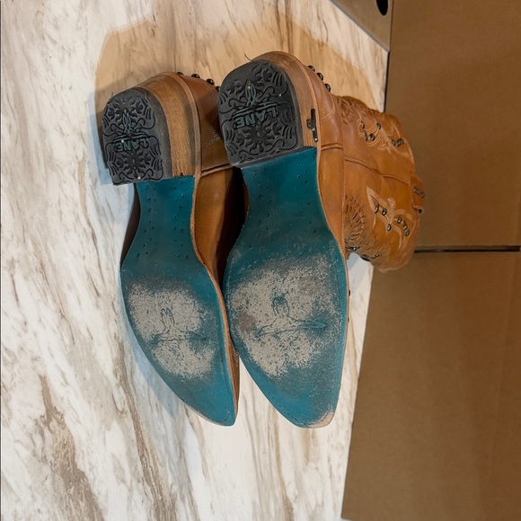 Brown Western Heeled Boots by Lane Boots - Picture 3 of 5